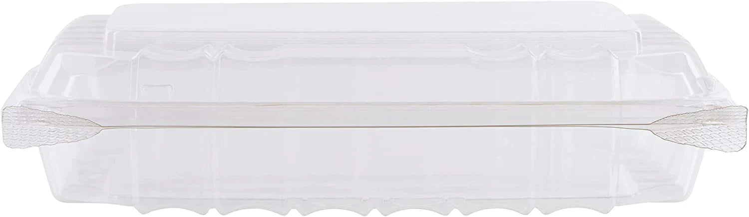 8" x 8" x 2" Clear Hinged Plastic Clamshell – 250pcs