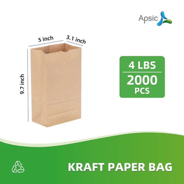 4 LBS KRAFT PAPER BAG 5"*3.1"*9.7"
