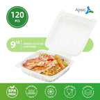 Hinged Lid To-Go Container (Microwavable)