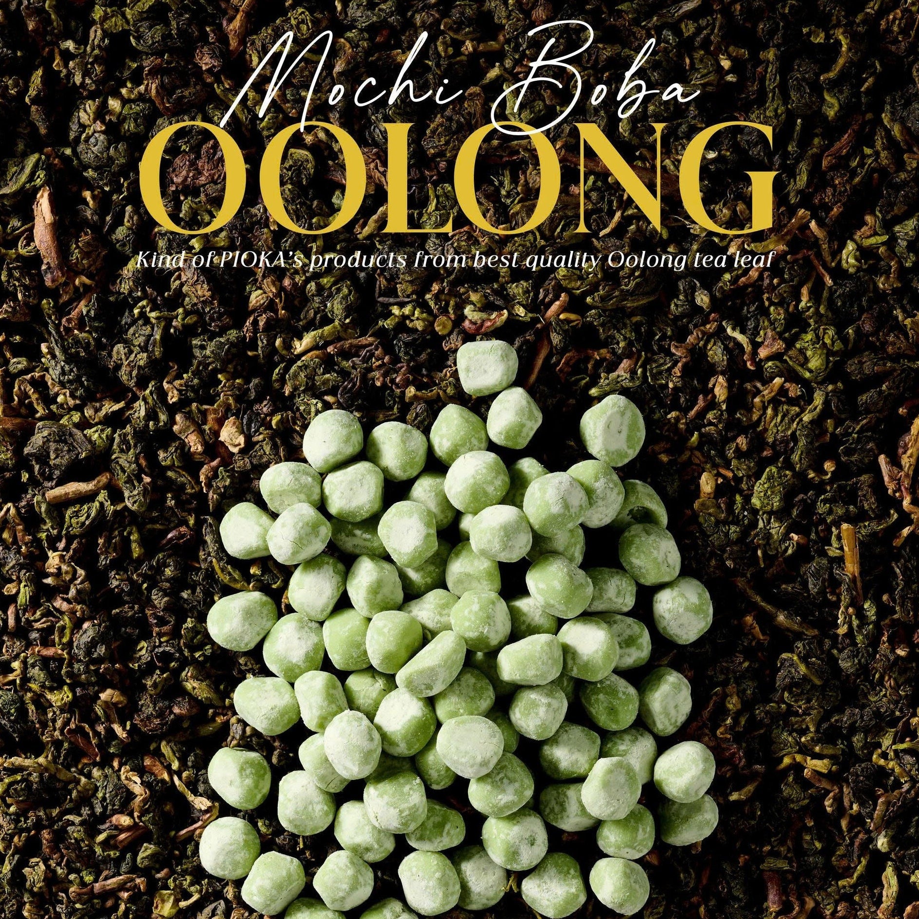 Mochi Boba – Green Oolong Tea Flavor (Soft & Chewy)