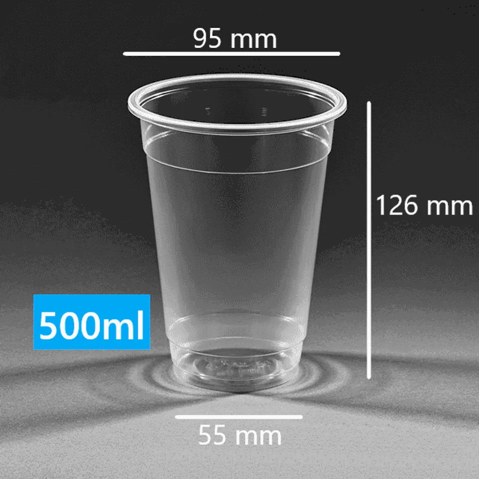 PP95-500ml- Regular shape Clear (95501)