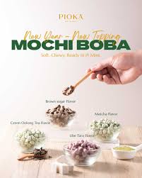 Mochi Boba – Green Oolong Tea Flavor (Soft & Chewy)