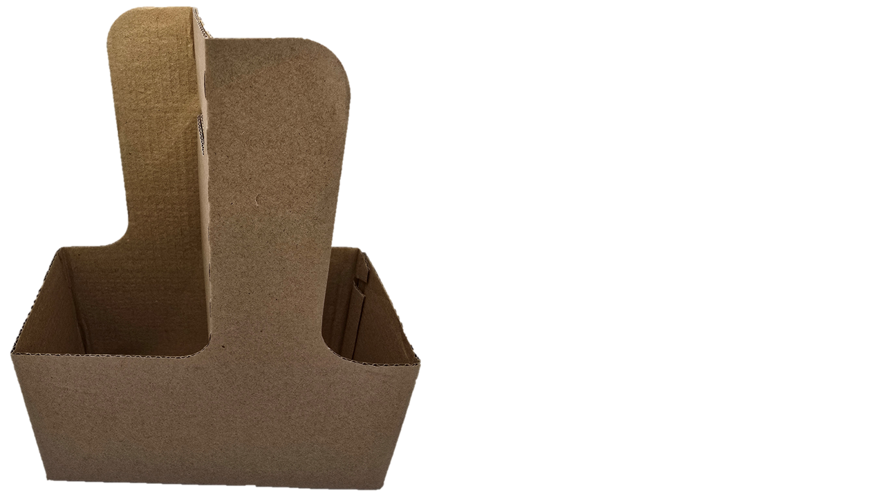 2-Cup Paper Carrier with Handle